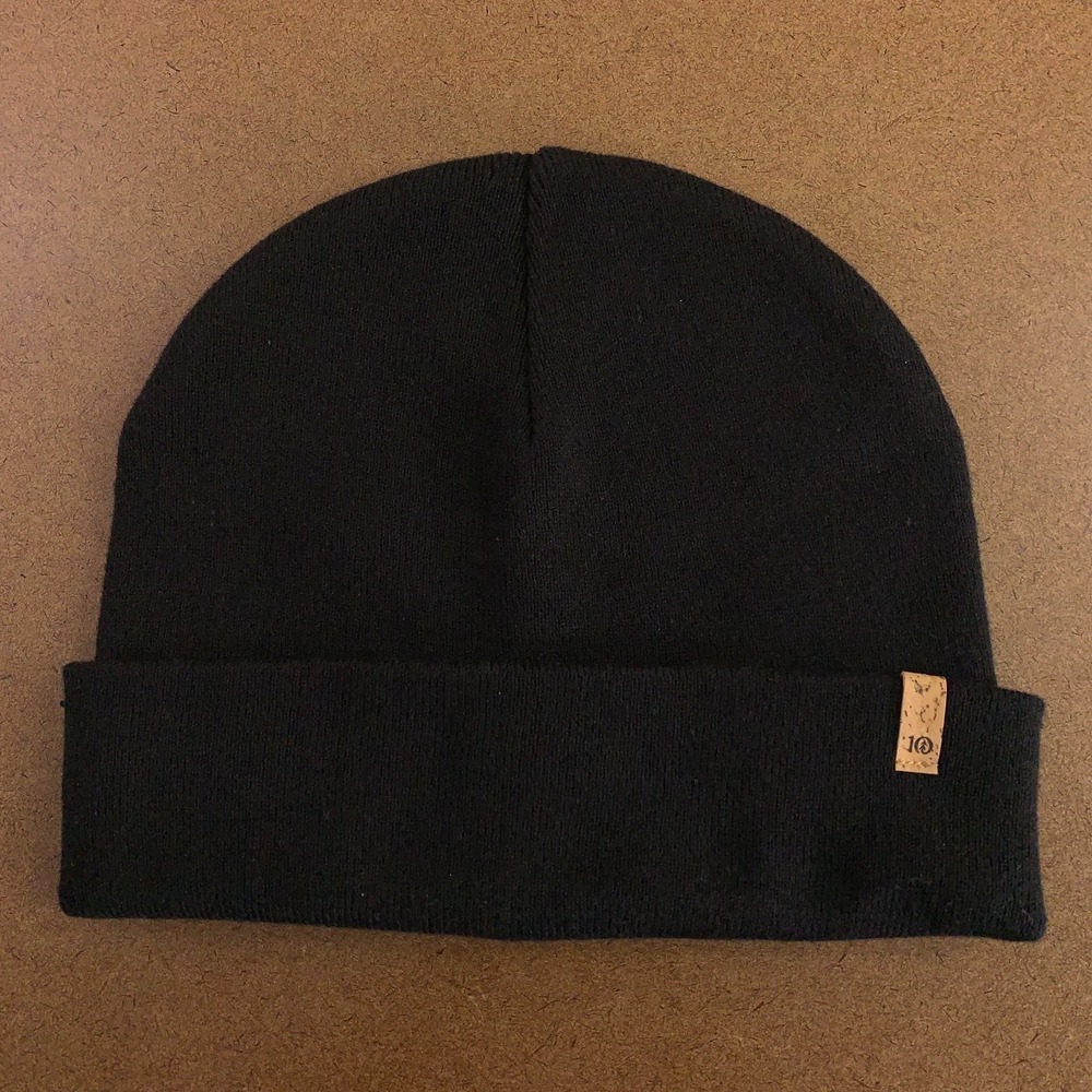 Tentree Unisex One Size Black Organic Cotton Kurt Beanie 138078 NWOT